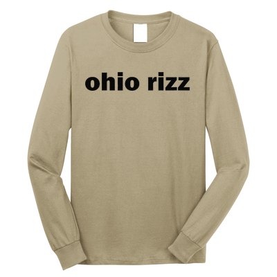 Ohio Rizz Funny Viral Influencer Brain Rot Rizzler Sigma Long Sleeve Shirt