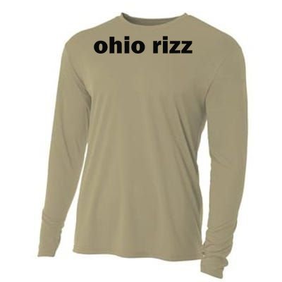 Ohio Rizz Funny Viral Influencer Brain Rot Rizzler Sigma Cooling Performance Long Sleeve Crew