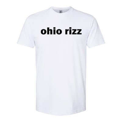 Ohio Rizz Funny Viral Influencer Brain Rot Rizzler Sigma Softstyle CVC T-Shirt