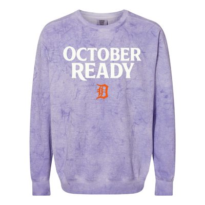 October Ready Funny Ready Tiger Colorblast Crewneck Sweatshirt