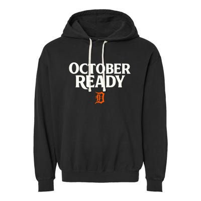 October Ready Funny Ready Tiger Garment-Dyed Fleece Hoodie