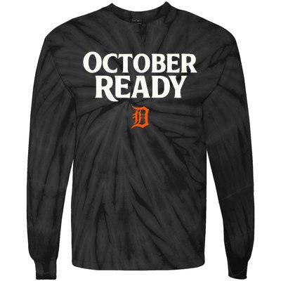 October Ready Funny Ready Tiger Tie-Dye Long Sleeve Shirt