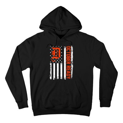 October Ready For Playoff Us Flag Matching Tiger Souvenir Hoodie