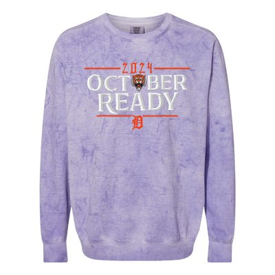 October Ready Funny For Ready Tiger Colorblast Crewneck Sweatshirt