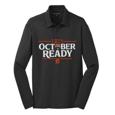 October Ready Funny For Ready Tiger Silk Touch Performance Long Sleeve Polo