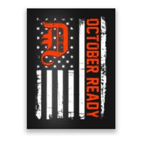 October Ready For Playoff Us Flag Matching Tiger Souvenir Poster