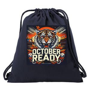 October Ready Funny For Ready Tiger Drawstring Bag