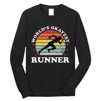 Okayest Runner Funny Running Long Sleeve Shirt