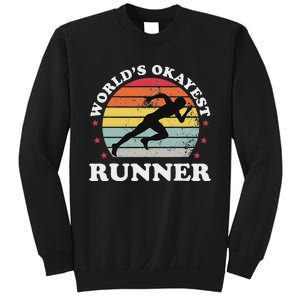 Okayest Runner Funny Running Sweatshirt