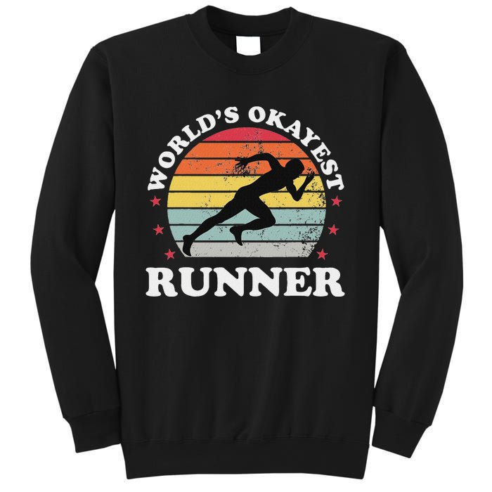 Okayest Runner Funny Running Sweatshirt