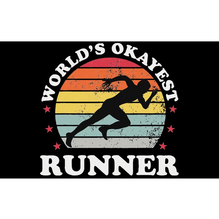 Okayest Runner Funny Running Bumper Sticker