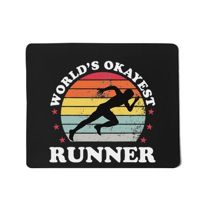 Okayest Runner Funny Running Mousepad