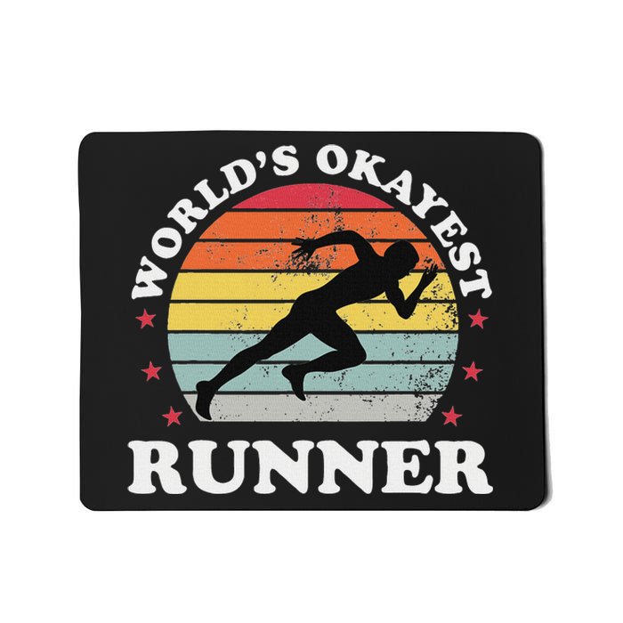 Okayest Runner Funny Running Mousepad