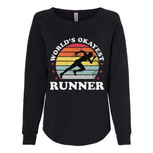 Okayest Runner Funny Running Womens California Wash Sweatshirt