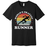 Okayest Runner Funny Running Premium T-Shirt