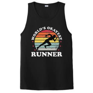 Okayest Runner Funny Running PosiCharge Competitor Tank