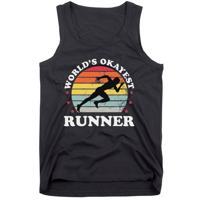 Okayest Runner Funny Running Tank Top