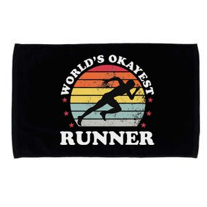 Okayest Runner Funny Running Microfiber Hand Towel