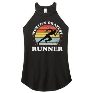 Okayest Runner Funny Running Women's Perfect Tri Rocker Tank