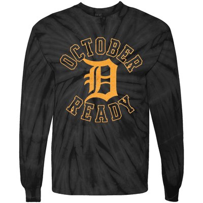 October Ready Funny For Ready Tiger Tie-Dye Long Sleeve Shirt