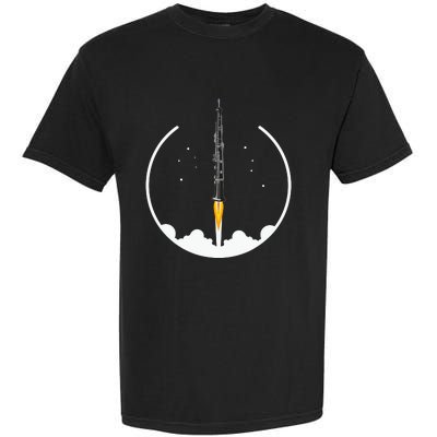 OBOE Rocket Funny Oboist Gift Funny Oboe Garment-Dyed Heavyweight T-Shirt