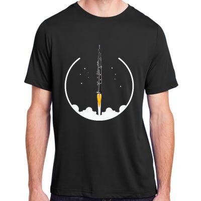 OBOE Rocket Funny Oboist Gift Funny Oboe Adult ChromaSoft Performance T-Shirt