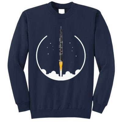 OBOE Rocket Funny Oboist Gift Funny Oboe Tall Sweatshirt