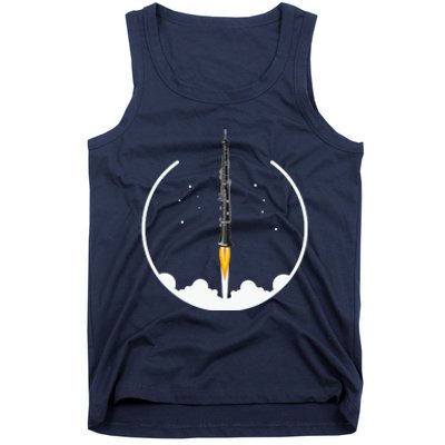 OBOE Rocket Funny Oboist Gift Funny Oboe Tank Top