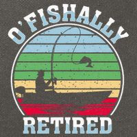 O'fishally Retired Fishing Retirement Fishers Fish Cotton Canvas Backpack