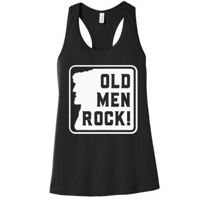 Old Rock Funny Women's Racerback Tank