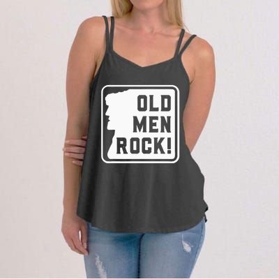 Old Rock Funny Women's Strappy Tank