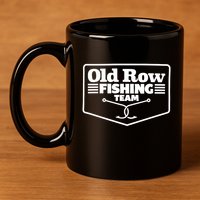 Old Row Fishing Team Funny Cute Gift 11oz C Handle Ceramic Mug