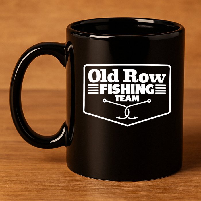 Old Row Fishing Team Funny Cute Gift 11oz C Handle Ceramic Mug