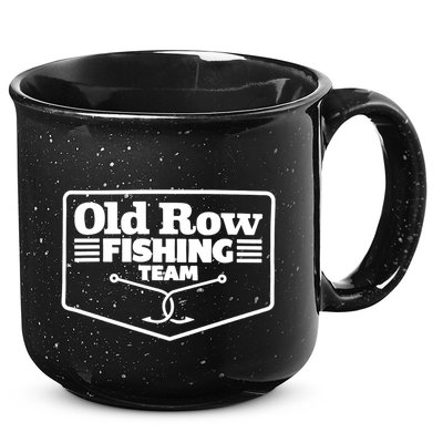 Old Row Fishing Team Funny Cute Gift 15oz Campfire Ceramic Mug