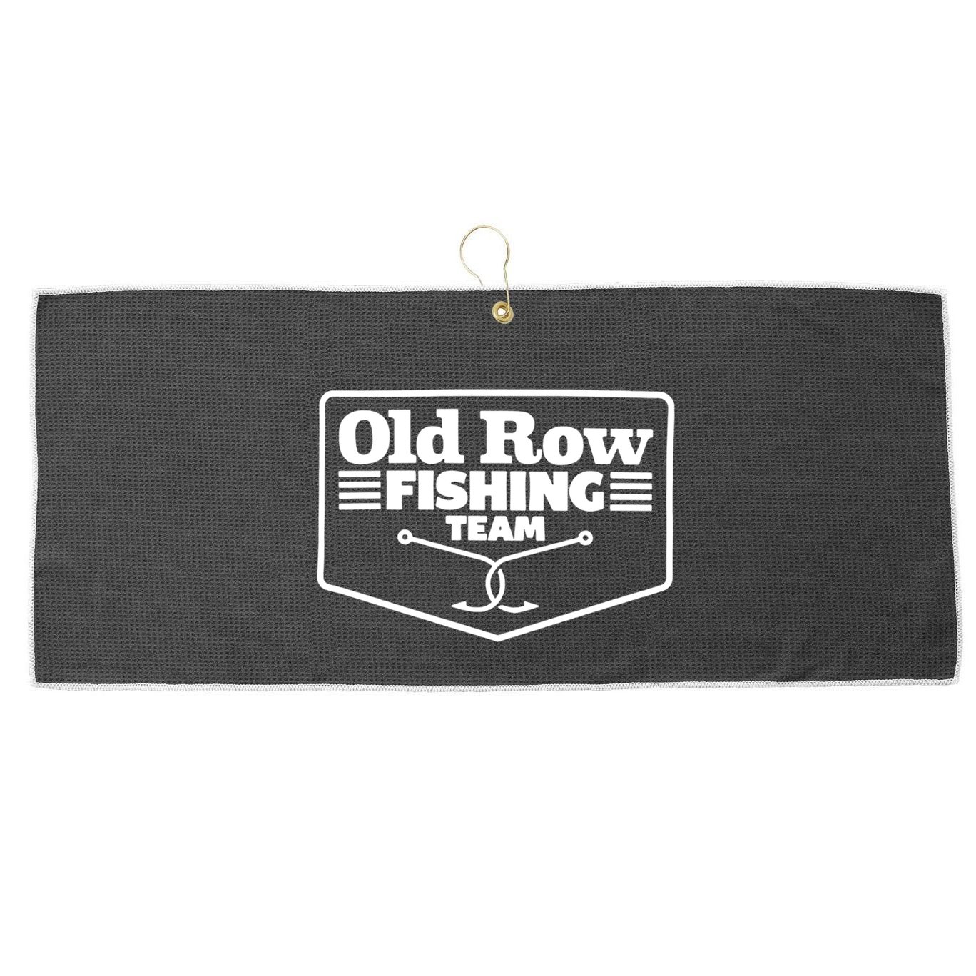 Old Row Fishing Team Funny Cute Gift Large Microfiber Waffle Golf Towel