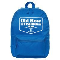 Old Row Fishing Team Funny Cute Gift 16 in Basic Backpack