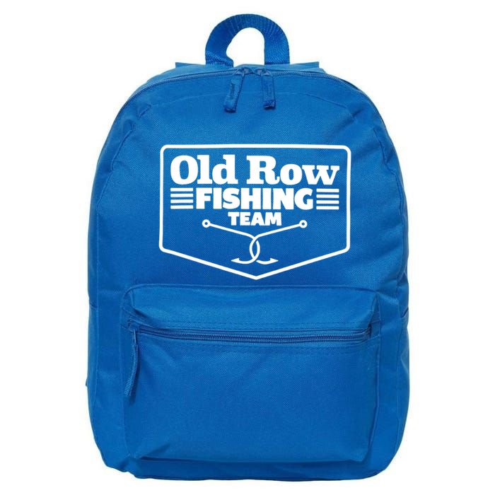 Old Row Fishing Team Funny Cute Gift 16 in Basic Backpack