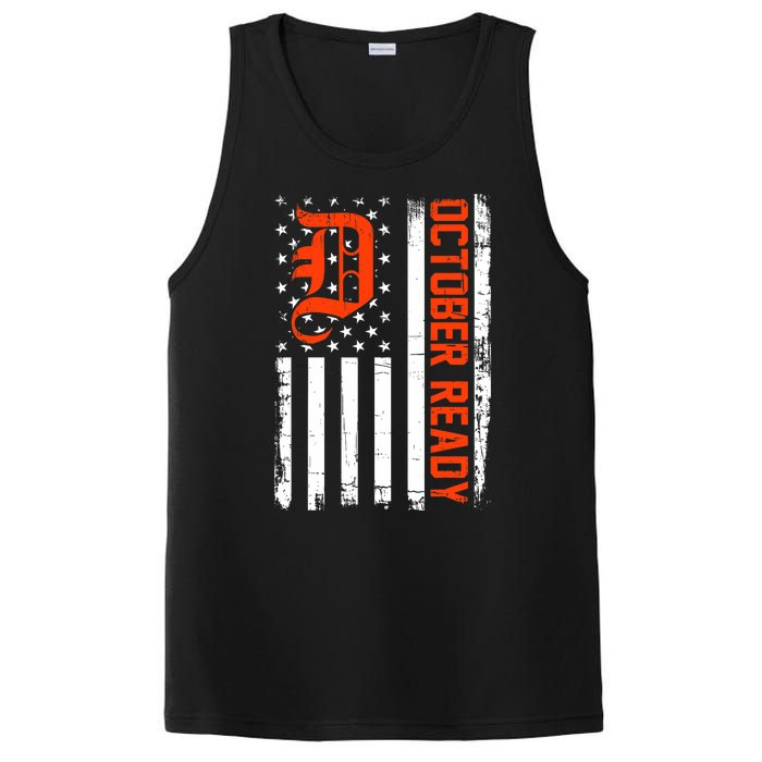 October Ready For Playoff Us Flag Matching Tiger Souvenir PosiCharge Competitor Tank