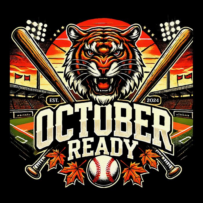 October Ready Funny For Ready Tiger Stripe Pom Pom Beanie