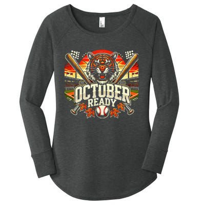 October Ready Funny For Ready Tiger Women's Perfect Tri Tunic Long Sleeve Shirt