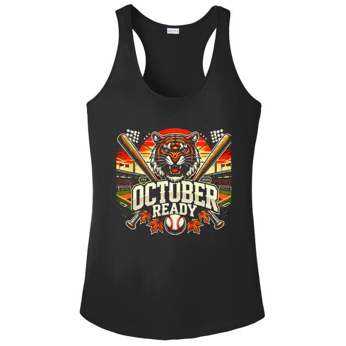 October Ready Funny For Ready Tiger Ladies PosiCharge Competitor Racerback Tank