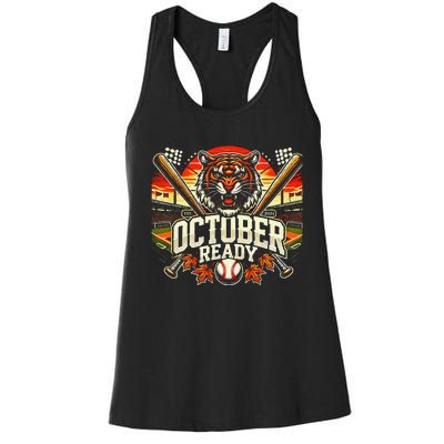 October Ready Funny For Ready Tiger Women's Racerback Tank