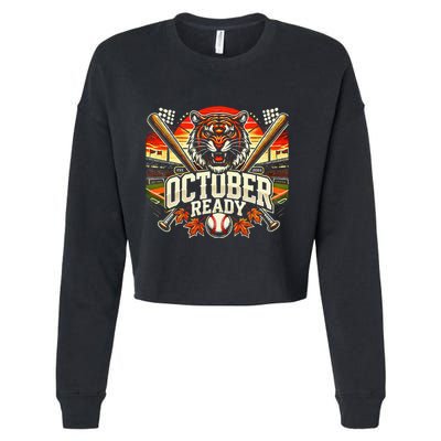 October Ready Funny For Ready Tiger Cropped Pullover Crew