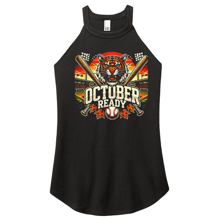 October Ready Funny For Ready Tiger Women's Perfect Tri Rocker Tank