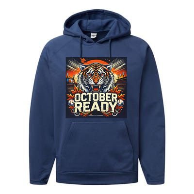 October Ready Funny For Ready Tiger Performance Fleece Hoodie