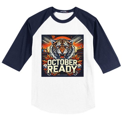 October Ready Funny For Ready Tiger Baseball Sleeve Shirt