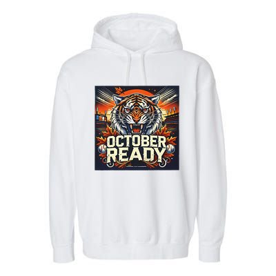 October Ready Funny For Ready Tiger Garment-Dyed Fleece Hoodie