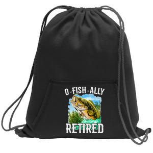 OFishAlly Retired Funny Retirement Sweatshirt Cinch Pack Bag