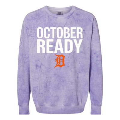 October Ready Funny Colorblast Crewneck Sweatshirt