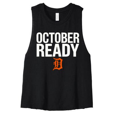 October Ready Funny Women's Racerback Cropped Tank